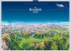 Buchcover KOMPASS Panorama-Poster Die Allgäuer Alpen  | EAN 9783990447918 | ISBN 3-99044-791-2 | ISBN 978-3-99044-791-8