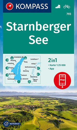 Buchcover KOMPASS Wanderkarte 793 Starnberger See 1:25.000  | EAN 9783990449943 | ISBN 3-99044-994-X | ISBN 978-3-99044-994-3