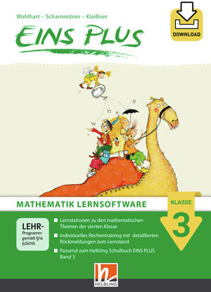 Buchcover EINS PLUS 3 Mathematik Lernsoftware - Box mit Booklet und Download-Code | David Wohlhart | EAN 9783990693896 | ISBN 3-99069-389-1 | ISBN 978-3-99069-389-6