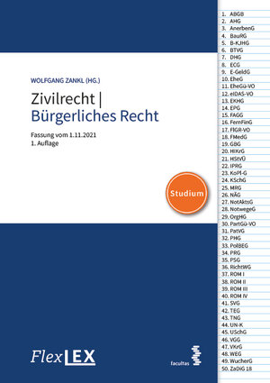 Buchcover FlexLex Zivilrecht/Bürgerliches Recht │Studium  | EAN 9783990711606 | ISBN 3-99071-160-1 | ISBN 978-3-99071-160-6