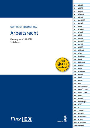 Buchcover FlexLex Arbeitsrecht  | EAN 9783990711828 | ISBN 3-99071-182-2 | ISBN 978-3-99071-182-8
