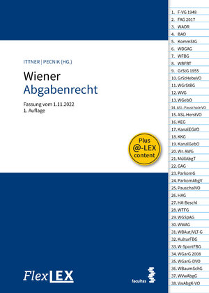 Buchcover FlexLex Wiener Abgabenrecht  | EAN 9783990712184 | ISBN 3-99071-218-7 | ISBN 978-3-99071-218-4