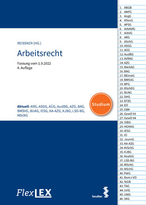 Buchcover FlexLex Arbeitsrecht │ Studium  | EAN 9783990712207 | ISBN 3-99071-220-9 | ISBN 978-3-99071-220-7
