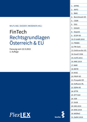 Buchcover FlexLex FinTech Rechtsgrundlagen Österreich & EU  | EAN 9783990712450 | ISBN 3-99071-245-4 | ISBN 978-3-99071-245-0