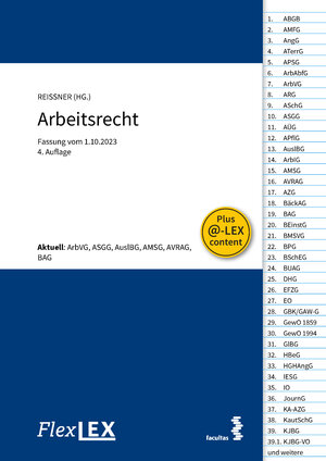 Buchcover FlexLex Arbeitsrecht  | EAN 9783990713020 | ISBN 3-99071-302-7 | ISBN 978-3-99071-302-0