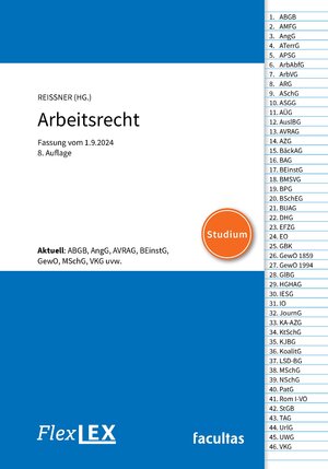 Buchcover FlexLex Arbeitsrecht │ Studium  | EAN 9783990713488 | ISBN 3-99071-348-5 | ISBN 978-3-99071-348-8