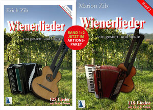 Buchcover Wienerlieder Band 1 + Band 2 - AKTIONSPAKET | Erich Zib | EAN 9783991030027 | ISBN 3-99103-002-0 | ISBN 978-3-99103-002-7