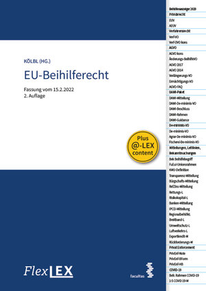 Buchcover FlexLex EU-Beihilferecht  | EAN 9783991114864 | ISBN 3-99111-486-0 | ISBN 978-3-99111-486-4