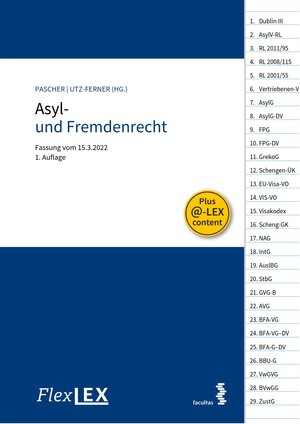 Buchcover FlexLex Asyl- und Fremdenrecht  | EAN 9783991116486 | ISBN 3-99111-648-0 | ISBN 978-3-99111-648-6