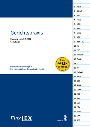 Buchcover FlexLex Gerichtspraxis  | EAN 9783991116530 | ISBN 3-99111-653-7 | ISBN 978-3-99111-653-0