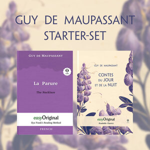 Buchcover Guy de Maupassant (with 2 MP3 audio-CDs) - Starter-Set - French-English | Guy de Maupassant | EAN 9783991127048 | ISBN 3-99112-704-0 | ISBN 978-3-99112-704-8