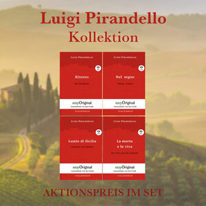 Buchcover Luigi Pirandello Kollektion (Bücher + 4 Audio-CDs) - Lesemethode von Ilya Frank | Luigi Pirandello | EAN 9783991127444 | ISBN 3-99112-744-X | ISBN 978-3-99112-744-4