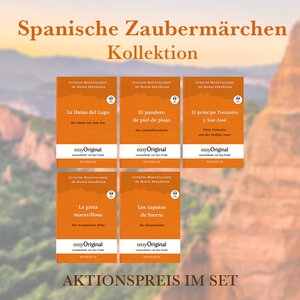 Buchcover Spanische Zaubermärchen Kollektion (Bücher + 5 Audio-CDs) - Lesemethode von Ilya Frank | Cuentos | EAN 9783991127475 | ISBN 3-99112-747-4 | ISBN 978-3-99112-747-5