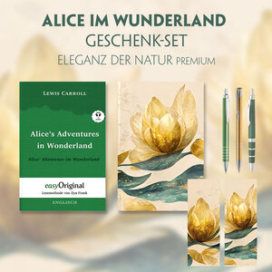 Buchcover Alice im Wunderland Geschenkset (Hardcover + Audio-Online) + Eleganz der Natur Schreibset Premium | Lewis Carroll | EAN 9783991128298 | ISBN 3-99112-829-2 | ISBN 978-3-99112-829-8