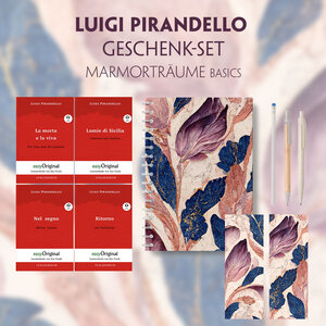 Buchcover Luigi Pirandello Geschenkset - 4 Bücher (mit Audio-Online) + Marmorträume Schreibset Basics | Luigi Pirandello | EAN 9783991129905 | ISBN 3-99112-990-6 | ISBN 978-3-99112-990-5