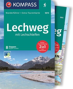 Buchcover KOMPASS Wanderführer Lechweg mit Lechschleifen, 16 Touren und Etappen mit Extra-Tourenkarte | Brigitte Schäfer | EAN 9783991213376 | ISBN 3-99121-337-0 | ISBN 978-3-99121-337-6