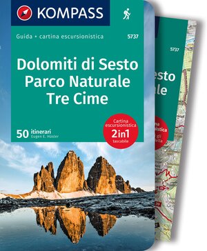 Buchcover KOMPASS guida escursionistica Dolomiti di Sesto, Parco Naturale Tre Cime, 50 itinerari | Eugen Hüsler | EAN 9783991216360 | ISBN 3-99121-636-1 | ISBN 978-3-99121-636-0