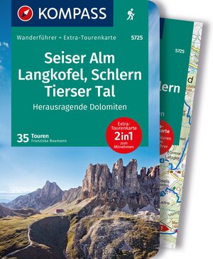 Buchcover KOMPASS Wanderführer Seiser Alm, Langkofel, Schlern, Tierser Tal - Herausragende Dolomiten, 35 Touren mit Extra-Tourenkarte | Franziska Baumann | EAN 9783991217756 | ISBN 3-99121-775-9 | ISBN 978-3-99121-775-6