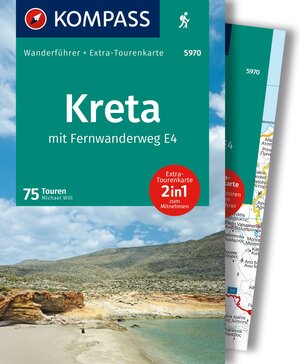 Buchcover KOMPASS Wanderführer Kreta mit Weitwanderweg E4, 75 Touren mit Extra-Tourenkarte | Michael Will | EAN 9783991541806 | ISBN 3-99154-180-7 | ISBN 978-3-99154-180-6