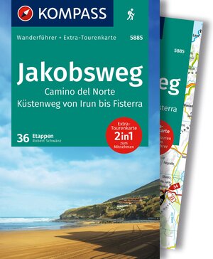 Buchcover KOMPASS Wanderführer Jakobsweg Camino del Norte, 36 Etappen mit Extra-Tourenkarte | Rorbert Schwänz | EAN 9783991541813 | ISBN 3-99154-181-5 | ISBN 978-3-99154-181-3