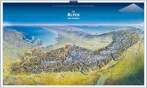 Buchcover KOMPASS Panorama-Poster Die Alpen von Norden  | EAN 9783991542544 | ISBN 3-99154-254-4 | ISBN 978-3-99154-254-4