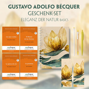 Buchcover Gustavo Adolfo Bécquer Geschenkset - 4 Bücher (mit Audio-Online) + Eleganz der Natur Schreibset Basics | Gustavo Adolfo Bécquer | EAN 9783991680048 | ISBN 3-99168-004-1 | ISBN 978-3-99168-004-8