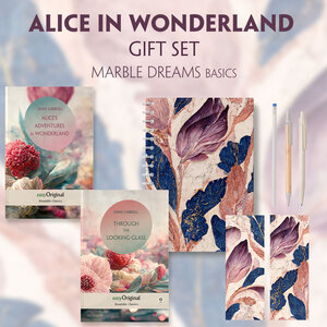 Buchcover Alice in Wonderland Books-Set (with audio-online) Readable Classics Geschenkset + Marmorträume Schreibset Basics | Lewis Carroll | EAN 9783991681021 | ISBN 3-99168-102-1 | ISBN 978-3-99168-102-1