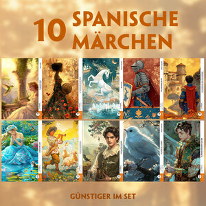 Buchcover 10 Spanische Märchen (10 Bücher + Audio-Online)- Frank-Lesemethode - Kommentierte zweisprachige Ausgabe Spanisch-Deutsch | Cuentos | EAN 9783991685654 | ISBN 3-99168-565-5 | ISBN 978-3-99168-565-4