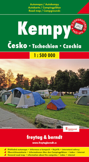 Buchcover Tschechien - Campingplätze (1:500.000, Softcover)  | EAN 9788072240142 | ISBN 80-7224-014-5 | ISBN 978-80-7224-014-2