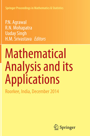 Buchcover Mathematical Analysis and its Applications  | EAN 9788132234630 | ISBN 81-322-3463-4 | ISBN 978-81-322-3463-0