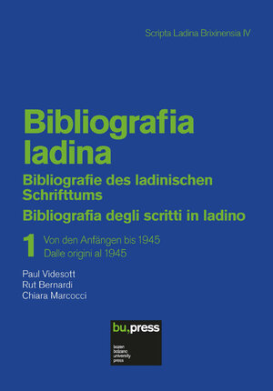 Buchcover Bibliografia ladina 1 | Paul Videsott | EAN 9788860460660 | ISBN 88-6046-066-2 | ISBN 978-88-6046-066-0