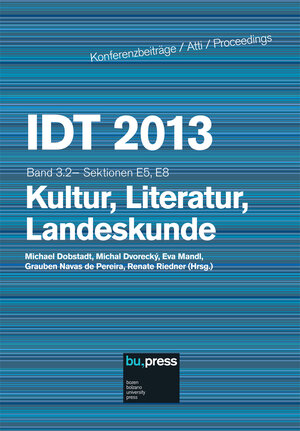 Buchcover IDT 2013 Band 3.2 - Kultur, Literatur, Landeskunde  | EAN 9788860460837 | ISBN 88-6046-083-2 | ISBN 978-88-6046-083-7