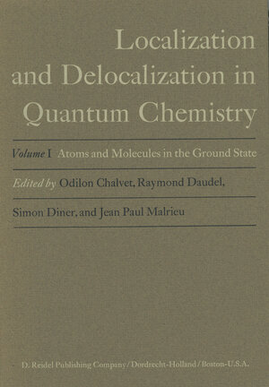Buchcover Atoms and Molecules in the Ground State | Odilon Chalvet | EAN 9789027705594 | ISBN 90-277-0559-3 | ISBN 978-90-277-0559-4