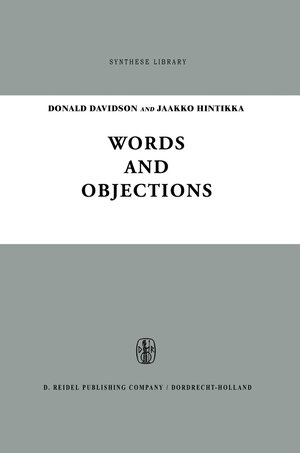 Buchcover Words and Objections | EAN 9789027706027 | ISBN 90-277-0602-6 | ISBN 978-90-277-0602-7