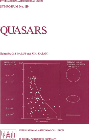 Buchcover Quasars  | EAN 9789027722980 | ISBN 90-277-2298-6 | ISBN 978-90-277-2298-0