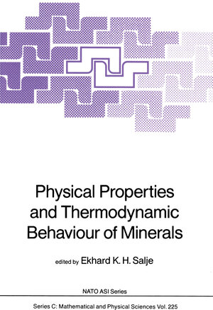 Buchcover Physical Properties and Thermodynamic Behaviour of Minerals | EAN 9789027726568 | ISBN 90-277-2656-6 | ISBN 978-90-277-2656-8