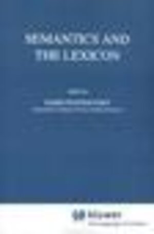 Buchcover Semantics and the Lexicon | EAN 9789048142040 | ISBN 90-481-4204-0 | ISBN 978-90-481-4204-0