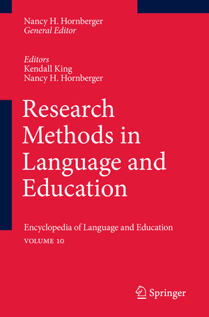 Buchcover Research Methods in Language and Education  | EAN 9789048194001 | ISBN 90-481-9400-8 | ISBN 978-90-481-9400-1