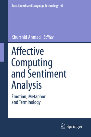 Buchcover Affective Computing and Sentiment Analysis  | EAN 9789400737884 | ISBN 94-007-3788-2 | ISBN 978-94-007-3788-4