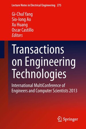 Buchcover Transactions on Engineering Technologies | EAN 9789400776845 | ISBN 94-007-7684-5 | ISBN 978-94-007-7684-5