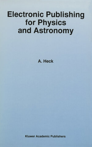 Buchcover Electronic Publishing for Physics and Astronomy | EAN 9789400900554 | ISBN 94-009-0055-4 | ISBN 978-94-009-0055-4