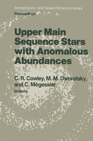 Buchcover Upper Main Sequence Stars with Anomalous Abundances | EAN 9789400947146 | ISBN 94-009-4714-3 | ISBN 978-94-009-4714-6