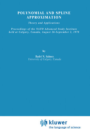 Buchcover Polynomial and Spline Approximation  | EAN 9789400994430 | ISBN 94-009-9443-5 | ISBN 978-94-009-9443-0
