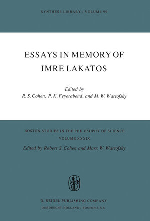 Buchcover Essays in Memory of Imre Lakatos  | EAN 9789401014519 | ISBN 94-010-1451-5 | ISBN 978-94-010-1451-9