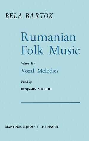 Buchcover Rumanian Folk Music | Bela Bartok | EAN 9789401035040 | ISBN 94-010-3504-0 | ISBN 978-94-010-3504-0