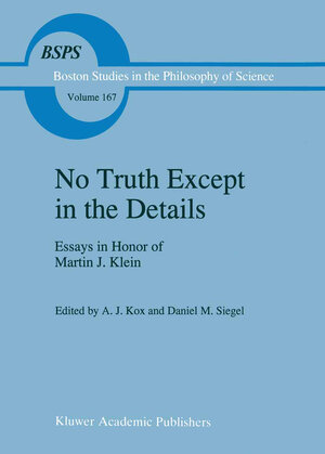 Buchcover No Truth Except in the Details | EAN 9789401040976 | ISBN 94-010-4097-4 | ISBN 978-94-010-4097-6