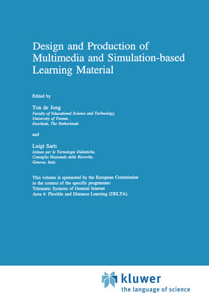 Buchcover Design and Production of Multimedia and Simulation-based Learning Material | EAN 9789401044066 | ISBN 94-010-4406-6 | ISBN 978-94-010-4406-6