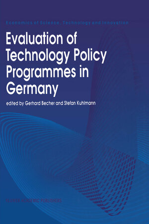 Buchcover Evaluation of Technology Policy Programmes in Germany | EAN 9789401044288 | ISBN 94-010-4428-7 | ISBN 978-94-010-4428-8
