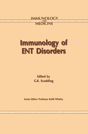 Buchcover Immunology of ENT Disorders  | EAN 9789401046299 | ISBN 94-010-4629-8 | ISBN 978-94-010-4629-9