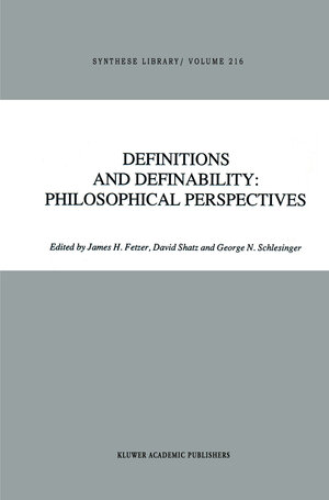 Buchcover Definitions and Definability: Philosophical Perspectives | EAN 9789401054782 | ISBN 94-010-5478-9 | ISBN 978-94-010-5478-2
